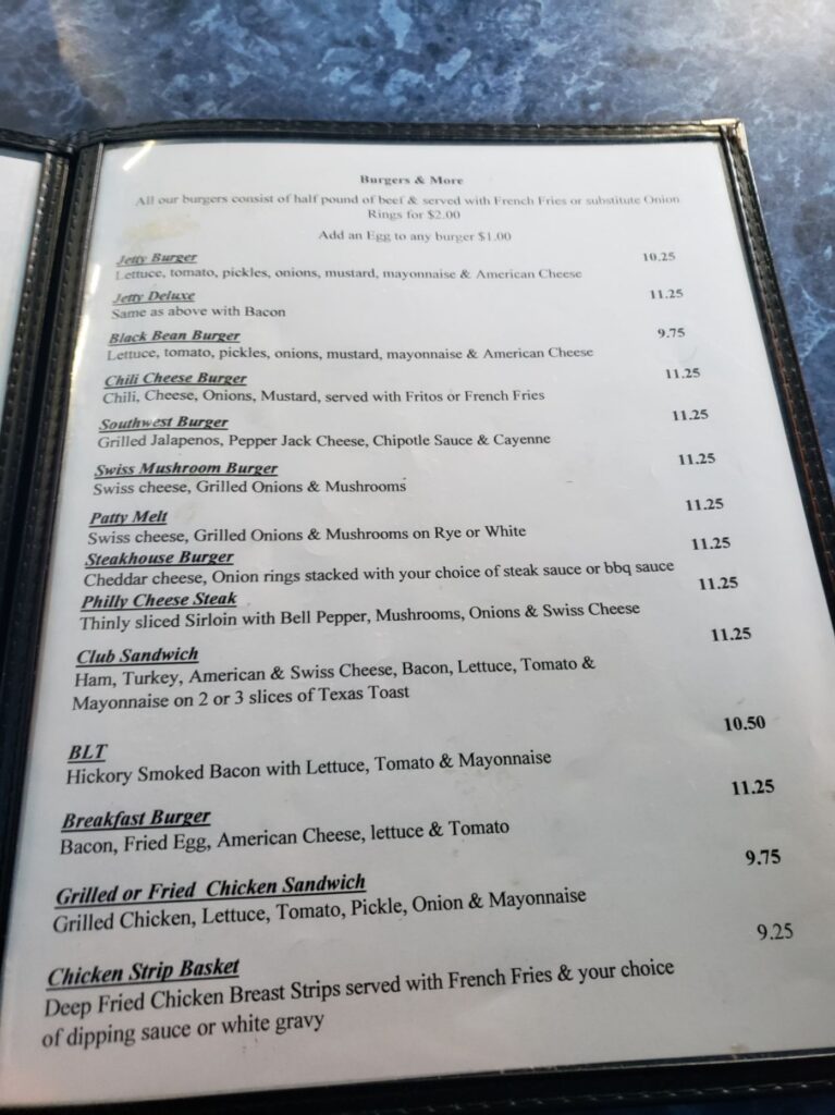 Jetty Shack Menu 7